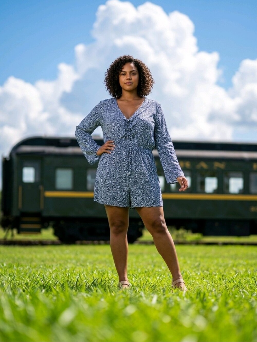 Bar III On The Prowl Romper
